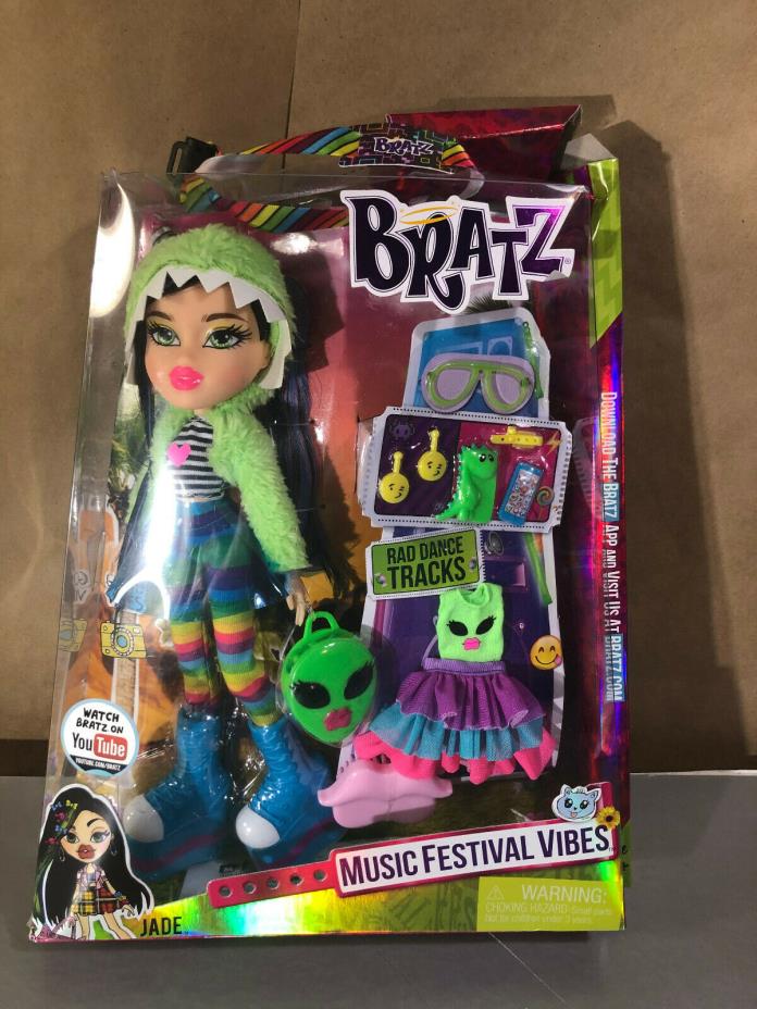 Bratz Music Fesitval Vibes Doll Jade New In damaged Box