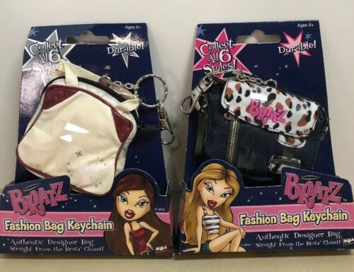 NEW! MGA Bratz Fashion Bag Keychain Authentic Designer Bag RARE! Set Of 2