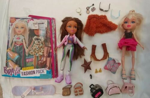 BRATZ lot of 2 dolls with clothes shoes accessories
