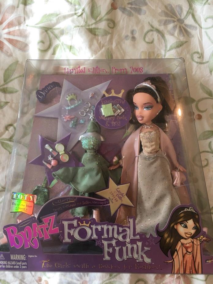 Brand New Limited Edition Rare Bratz Formal Funk Prom 2003 Dana