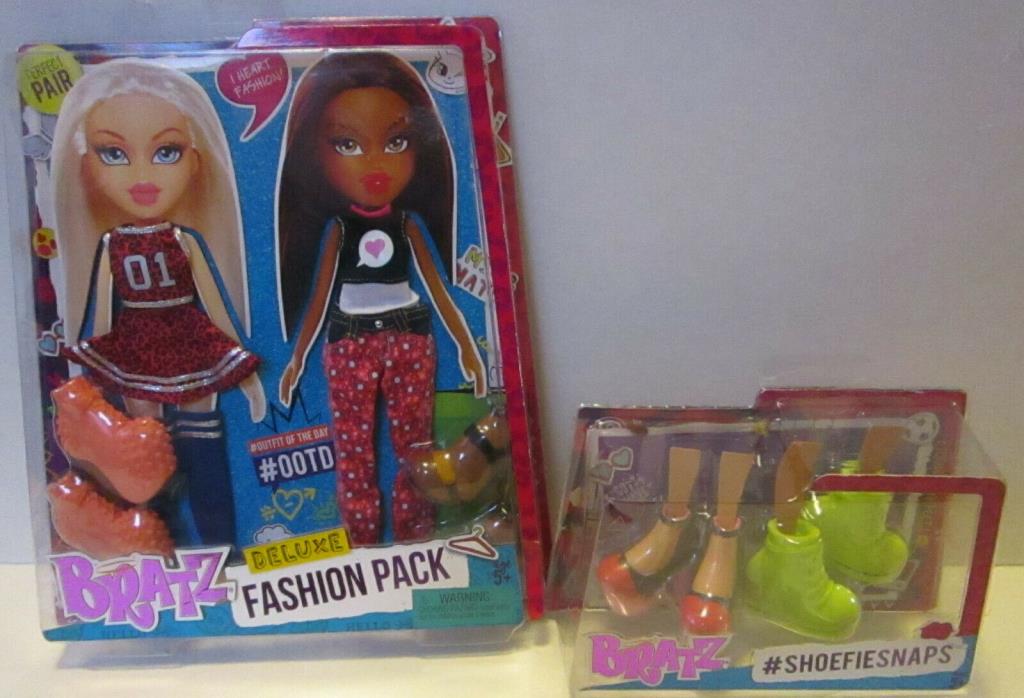 BRATZ DELUXE 2pc OUTFITS AND WITH SHOES PLUS 2 PAIR PACKAGE OF SHOES