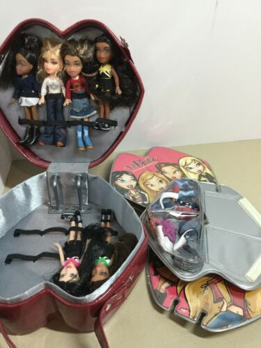 Lil Bratz Lips Case + 6 Dolls Lot - Accessories - Vintage Lil' Bratz Lot