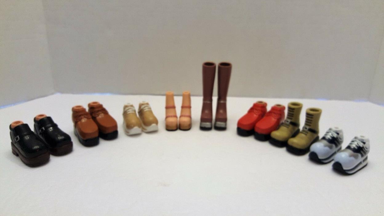 Bratz Doll Shoe Boots High Heels Tennis Gym Casual Shoe Lot Of 8 Pairs