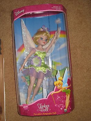 Disney Princess Porcelain Keepsake Doll Tinkerbell Fairies Fairy