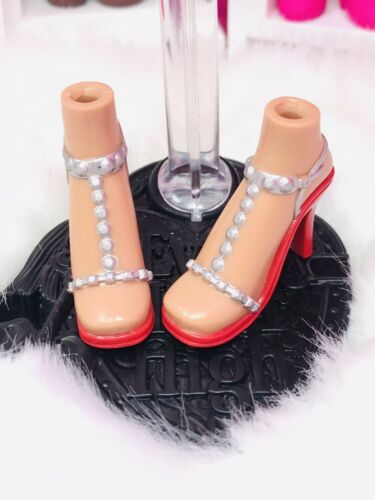 Bratz Designed By You Yasmin Replacement Shoes Red Silver Heels