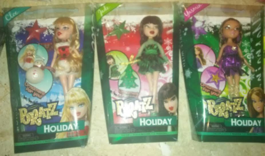 Bratz Christmas HOLIDAY DOLL SET OF 3 Cloe, Jade, & Yasmin Christmas Dolls Gift