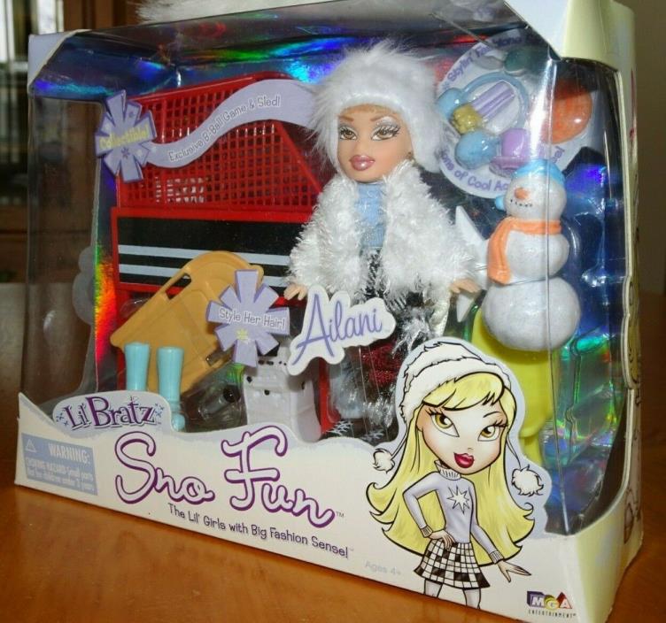 Ailani Lil Bratz Sno Fun Collectible Set Snow 2004 NIP