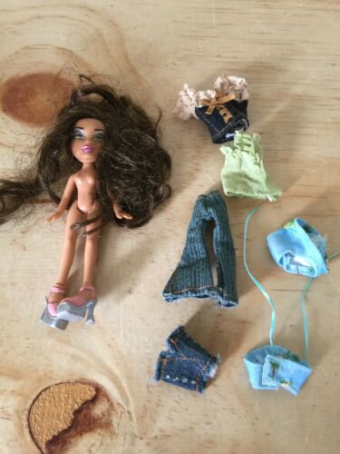 Small 4” Doll With Clothing Pieces