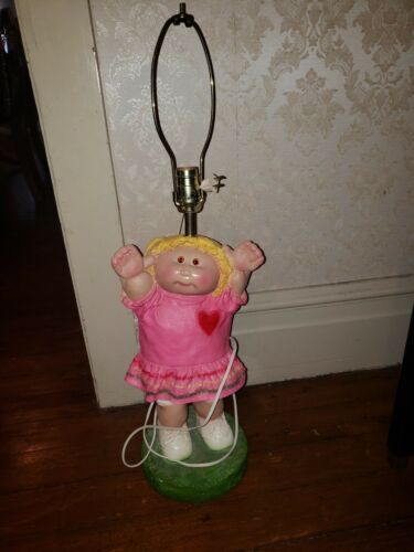 Vintage Cabbage Patch Kids Lamp ~ Pink dress  Dress Little Girl
