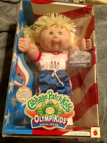 RARE NEW IN BOX CABBAGE PATCH KIDS OLYMPIC Olympikids SWIMMING 1996 Collectible