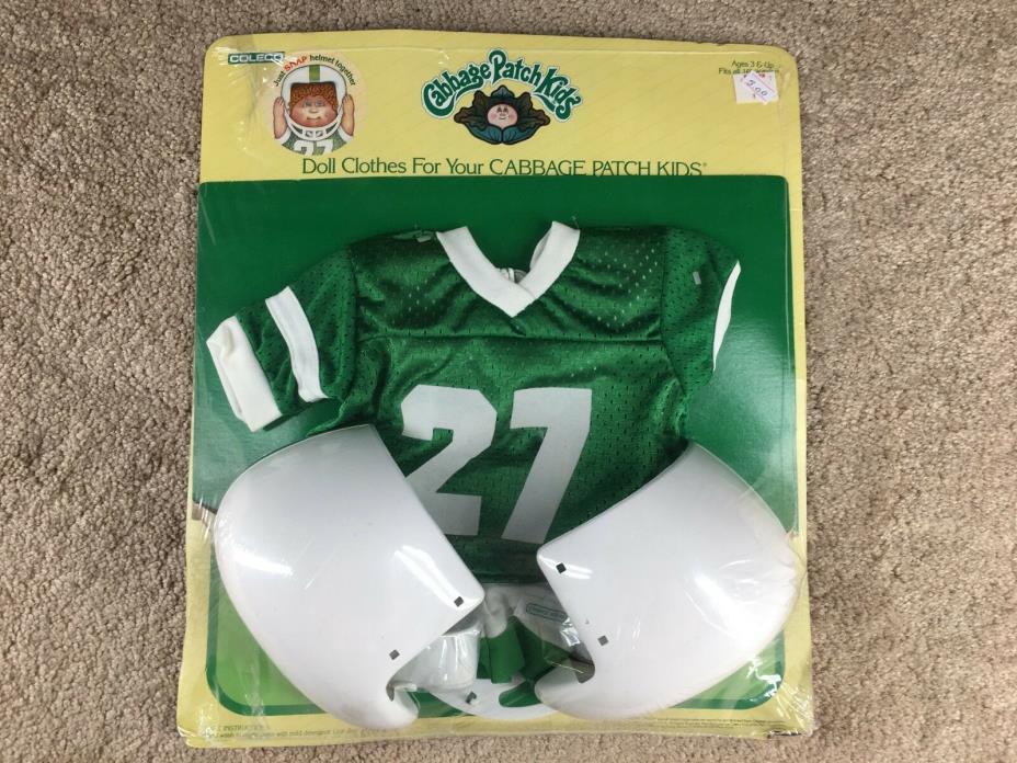 Vtg 1986 Sealed Cabbage Patch Kids football uniform jersey accessory Sporting