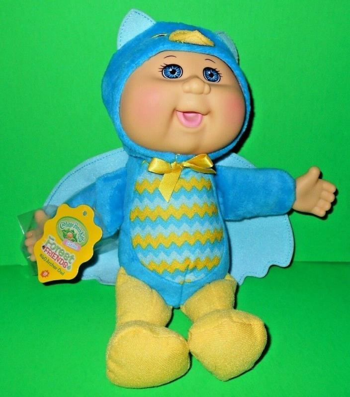 Cabbage Patch Kids Forest Friends Cuties Archer Owl Stuffed Body Doll NWTs 9