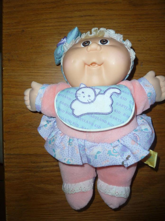 Vintage Cabbage Patch Babyland Kid Doll 1988 Hasbro Xaviar Roberts Crinkle Bib