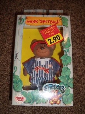 Rare Furskins Hank Spitball Bear Flocked 1986 Jointed Vintage Doll Cabbage Patch