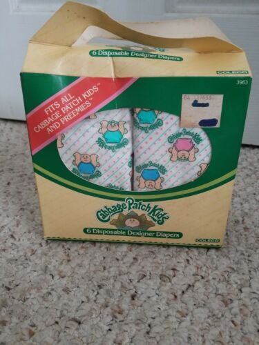 Box 6 Cabbage Patch Kids Diapers Coleco