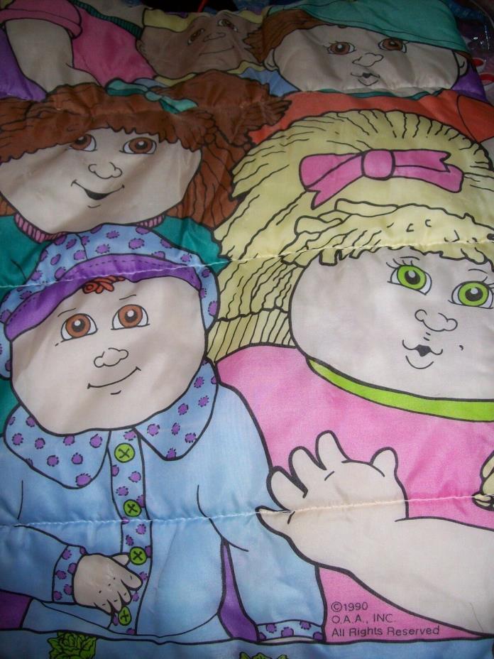 RARE Vintage 1990 Cabbage Patch Doll  Children's Sleeping Bag 30 x 55