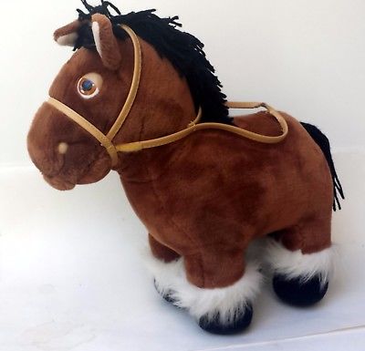 Cabbage Patch Pony Plush Brown 1984 Vintage Coleco 15 inches By 17 Inches