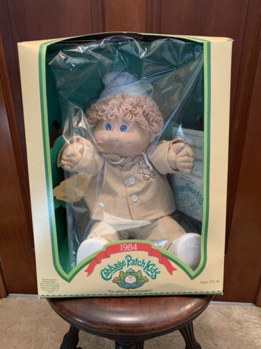 VTG 1984 Cabbage Patch Doll Arlo Wylie NIB Authentic