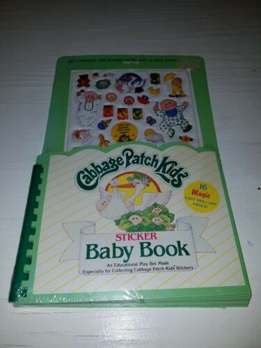 Vintage Cabbage Patch Kids Sticker Baby Book. New/ Sealed from 1983