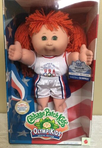 Cabbage Patch Kids OLYMPIKIDS Special Edition Basketball Doll Red Hair Green Eye