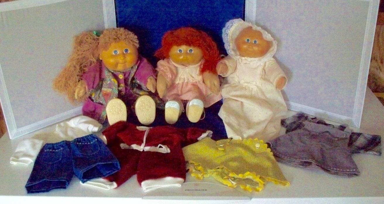 VTG XAVIER ROBERTS CABBAGE DOLL Collection with Clothes and Certificates