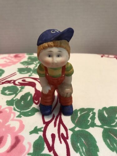 Vintage 1984 Cabbage Patch Kid Ceramic Baseball Player Figurine