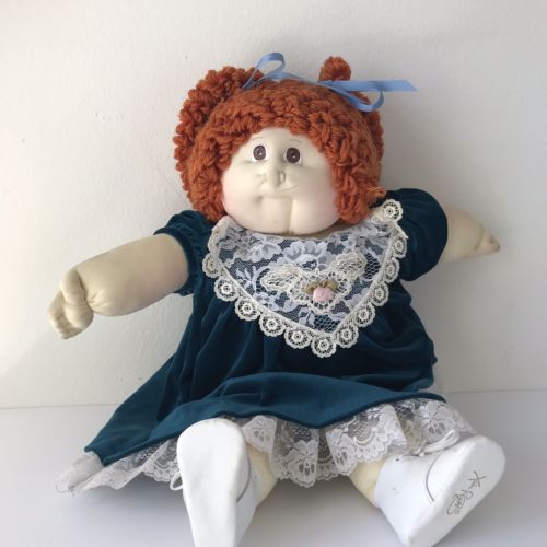 Cabbage Patch Soft Sculpture Vintage Doll Red Hair 1983