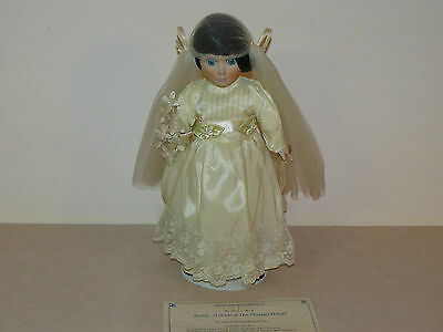 Danbury Mint Betsy A Bride Of The Flapper Period  Porcelain Doll W COA