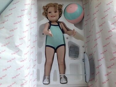 Shirley Temple Toddler Doll Bathing Beauty Danbury Mint . Ball~ Original Box.