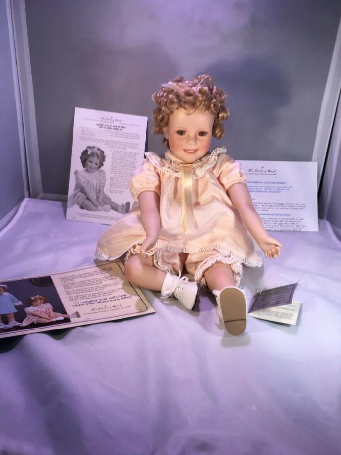 Shirley Temple Toddler Doll by Danbury Mint Co. with Original Box & Instructions