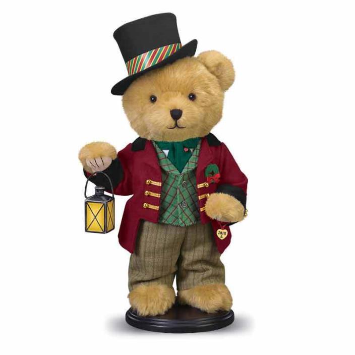 The Danbury Mint Teddy Bear Winston, The 2018 Christmas Bear New Free Shipping