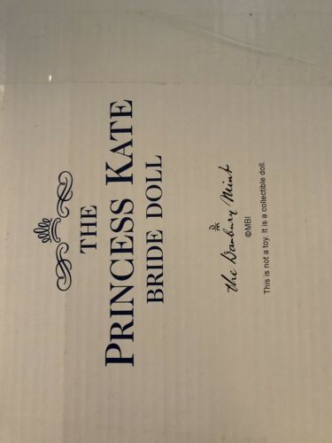 Princess Kate Porcelain Bride Doll - The Danbury Mint - New/NRFB - Complete!