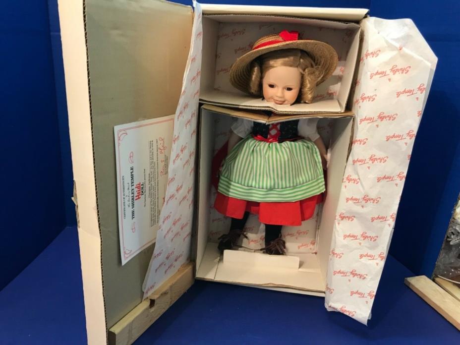 Danbury Mint Shirley Temple Heidi Doll 1st in Series 14” w Box Silver Screen