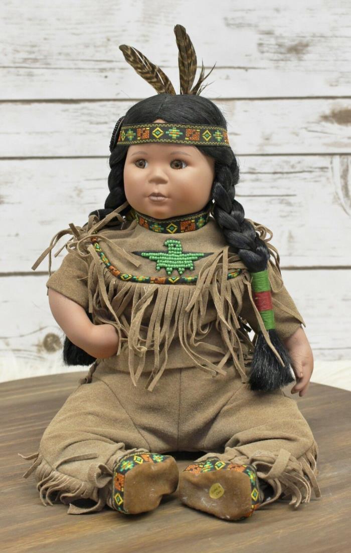 Danbury Mint Native American Porcelain Doll 
