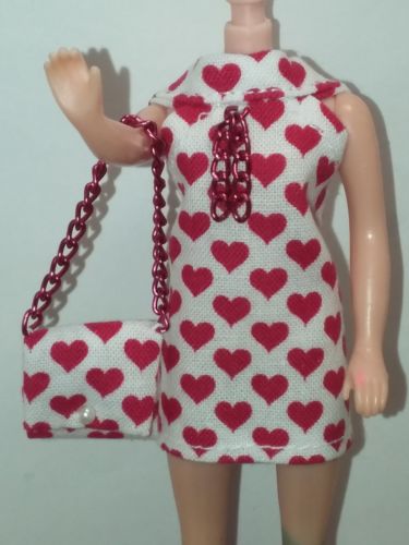 Topper Dawn Doll Valentine's Mini Dress & Bag Item 255