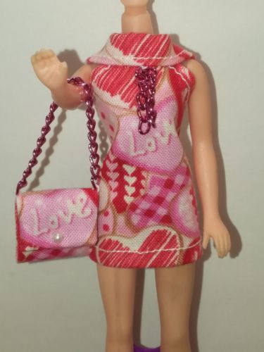 Topper Dawn Doll Valentine's Mini Dress & Bag Item 254