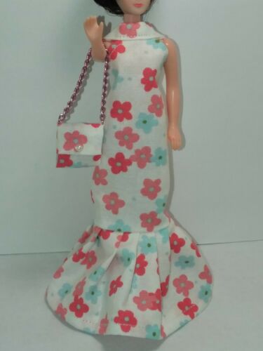 Topper Dawn Doll Floral Dress & Purse Item 358
