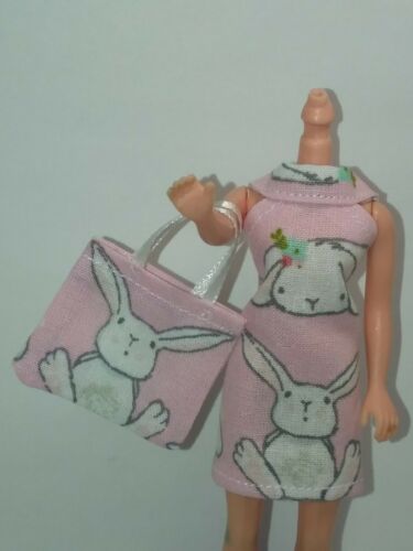 Topper Dawn Doll Easter Bunny Mini Dress & Bag Item 357