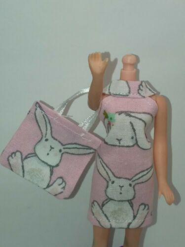 Topper Dawn Doll Easter Bunny Mini Dress & Bag Item 356
