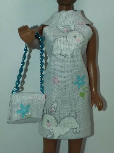 Topper Dawn Doll Easter Bunny Mini Dress & Bag Item 354