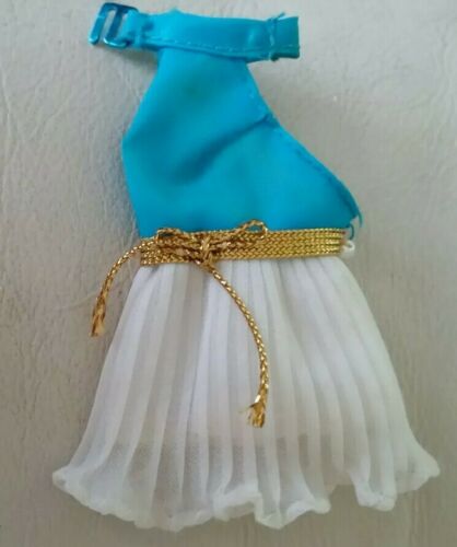 Vintage Topper Doll DAWN original Mini Dress White Blue gold