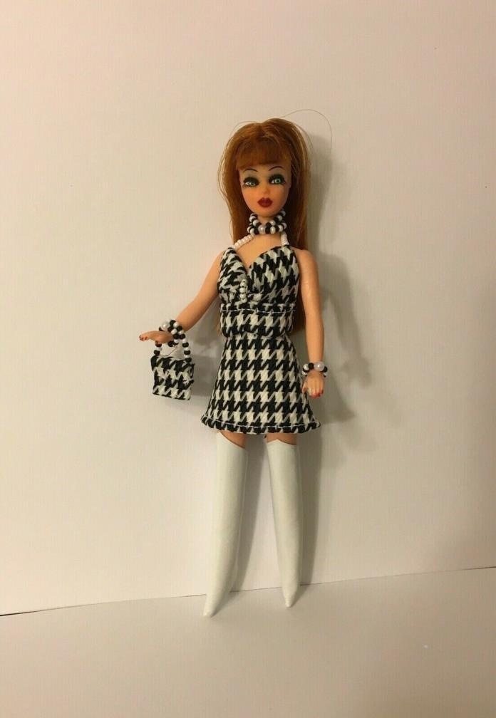 Custom Topper Dawn Doll ~Spring Houndstooth Mini Skirt Ensemble!~