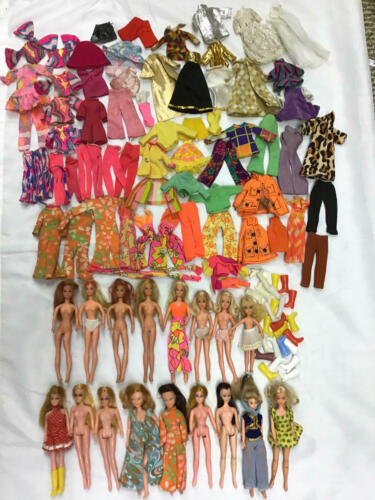 VINTAGE ROCKFLOWERS and OTHER DAWN CLONE DOLLS and CLOTHING LOT#6