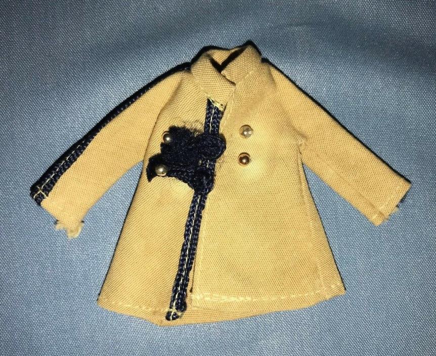 Vintage 1969-70 Topper Dawn Doll Singin' In The Rain #0724 Coat Navy Trim