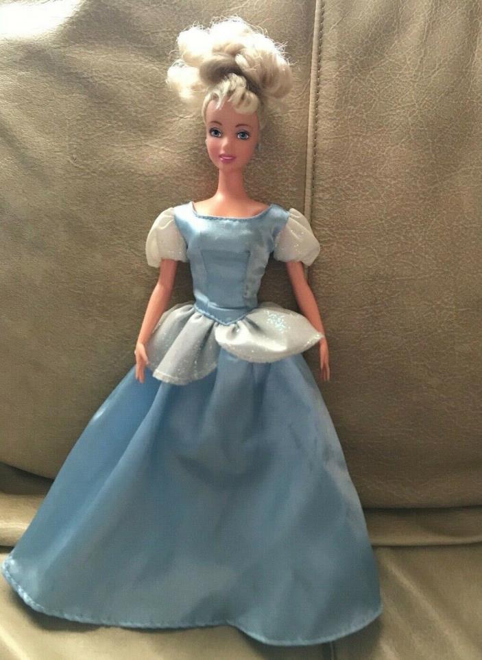 Vintage Disney Store Cinderella Princess Doll Blue Dress - No Shoes