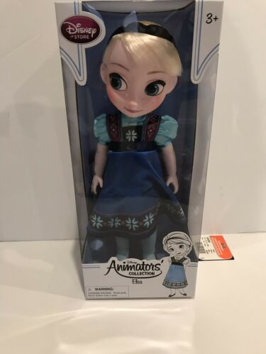 NEW Disney Store Authentic Frozen ELSA Animators Collection Toddler Doll 16