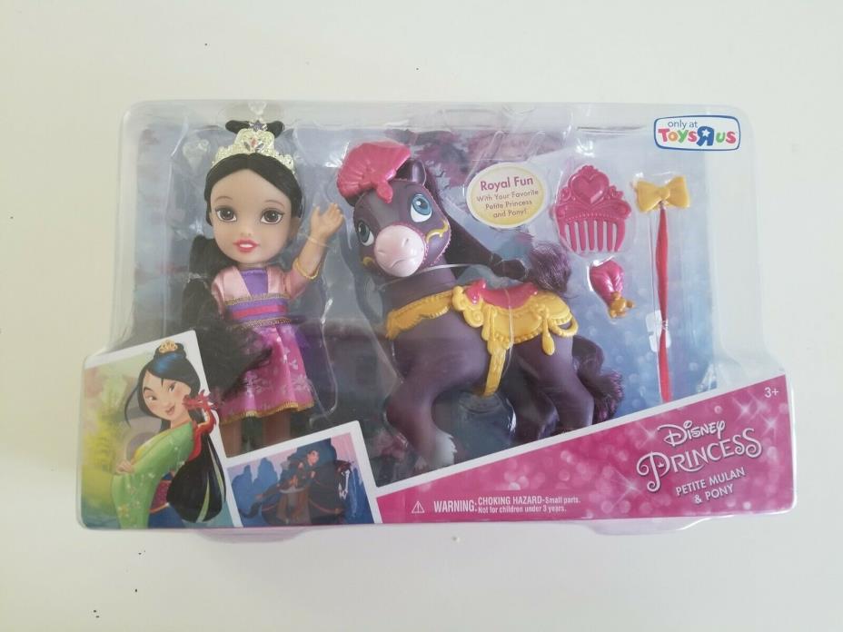 Disney Petite Princess Mulan & Pony NEW