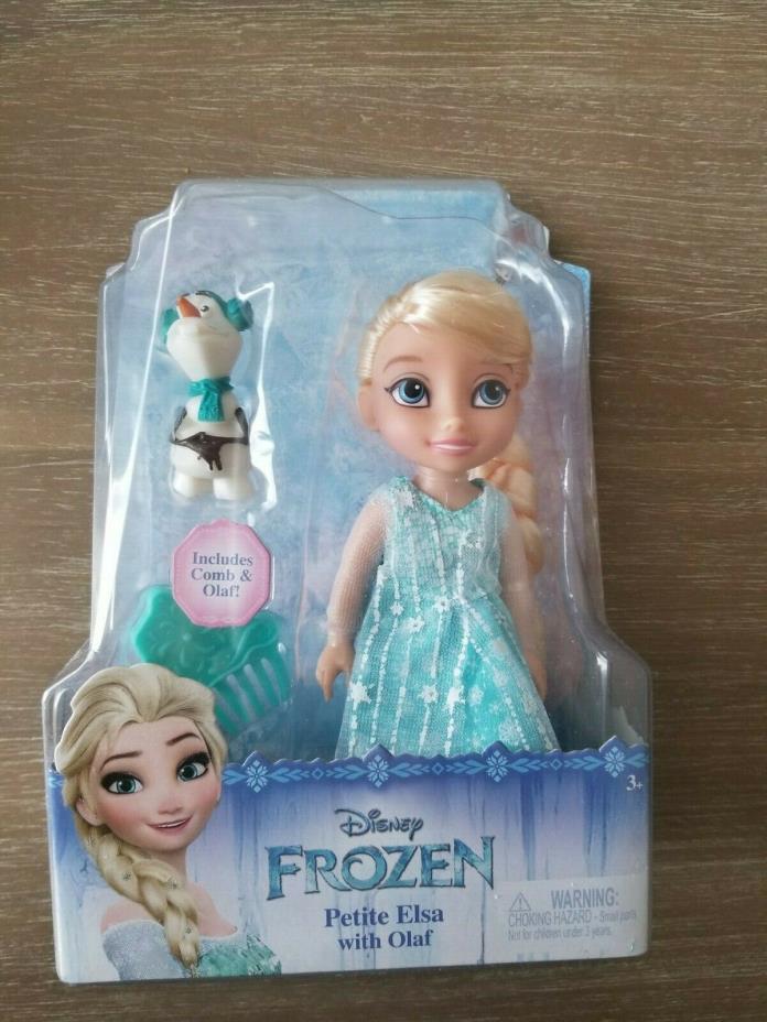 Disney Petite Princess Doll Elsa & Olaf Frozen NEW