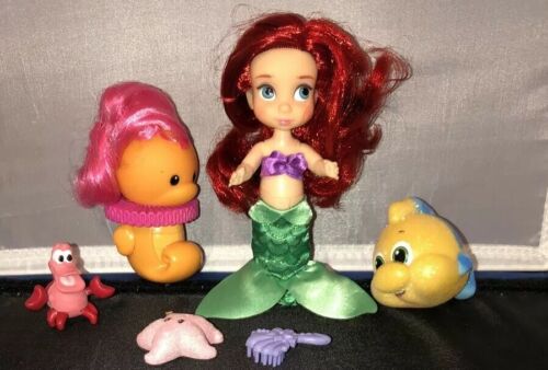 Disney Animators Collection Ariel Little Mermaid Mini Doll Play Set Case