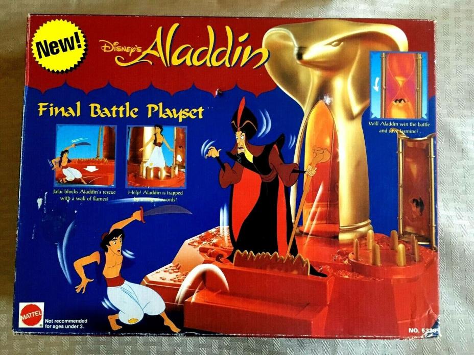 Disney Aladdin Final Battle Play Set #5338 NIB Mattel 100% COMPLETE & SEALED